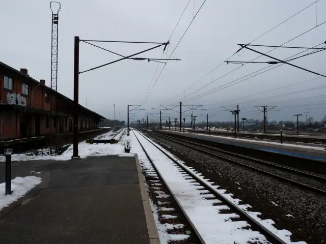 Billede af Slagelse Stations varehus.