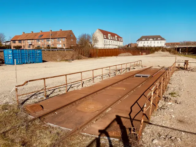 Billede af Slagelse Stations drejeskive.