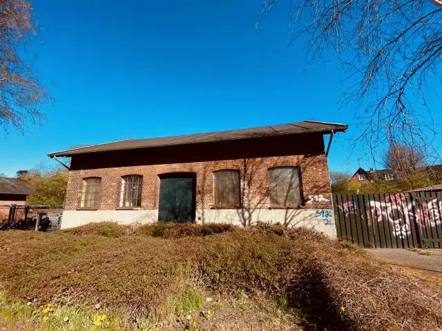 Billede af Fredensborg Stations pakhus.