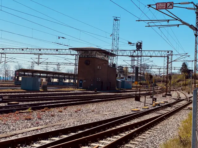 Billede af Helsingør Banegård s kommandopost.