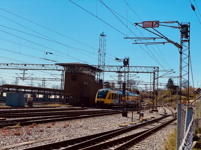 Billede af Helsingør Banegård s kommandopost.