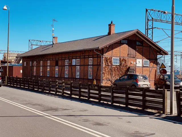 Billede af Helsingør Banegård s pakhus.