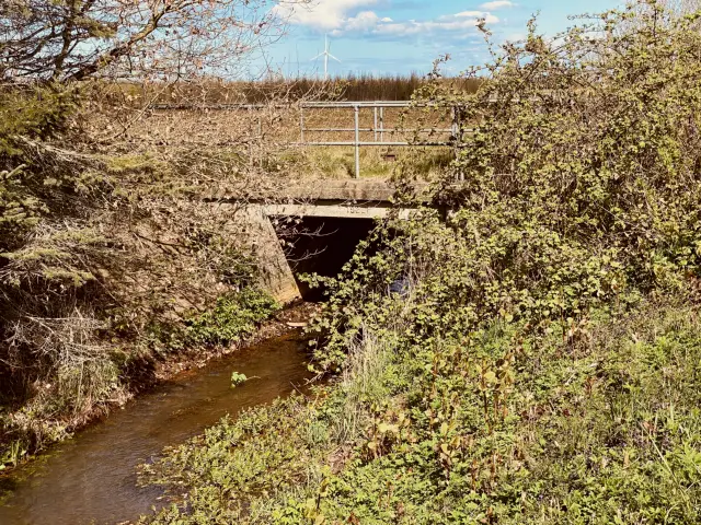Billede af Rørkær Billetsalgssted ind og udkørsel.