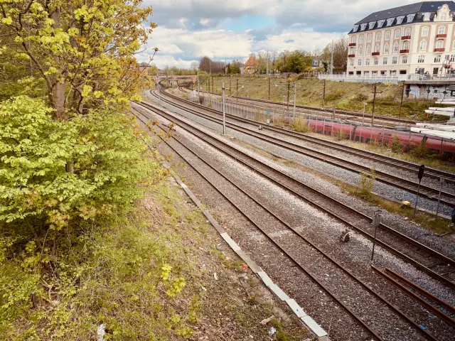 Billede af Svanemøllen Station er nedrevet, men den har ligget her.