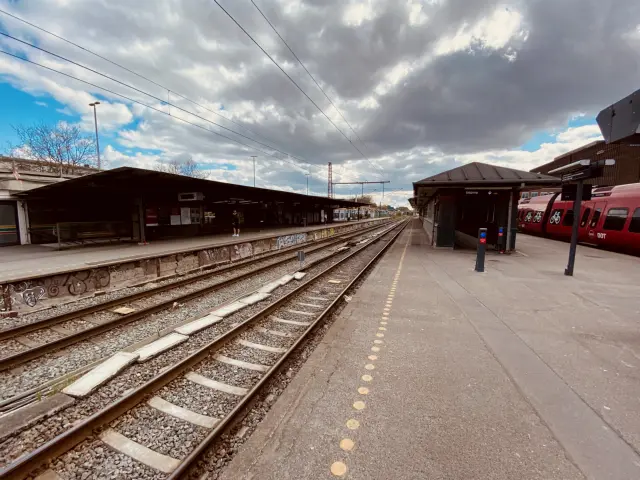 Billede af Lyngby Station.
