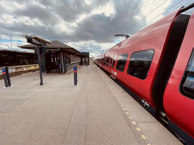 Billede af Lyngby Station.