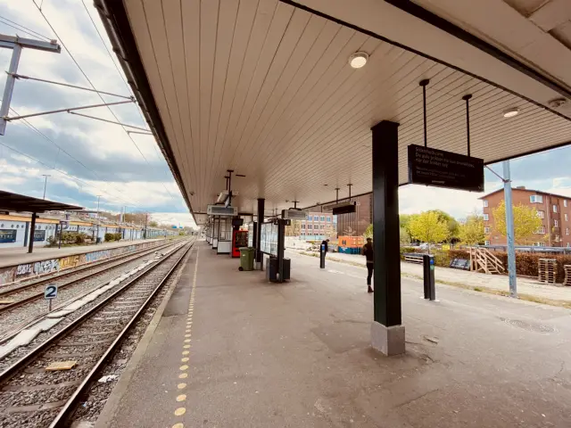 Billede af Lyngby Station.