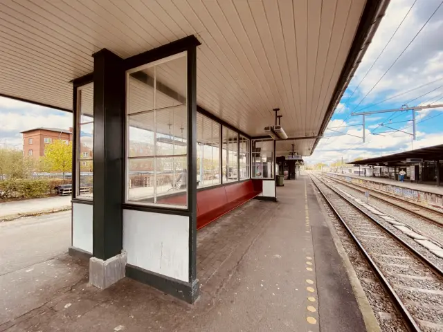 Billede af Lyngby Station.