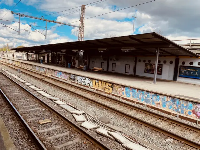 Billede af Lyngby Station.