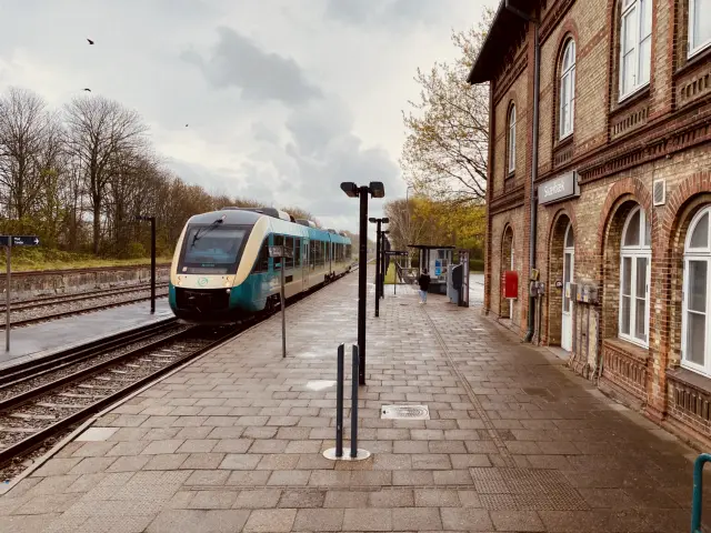 Billede af Skærbæk Station.