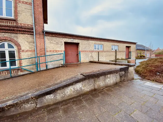 Billede af Skærbæk Stations pakhus.