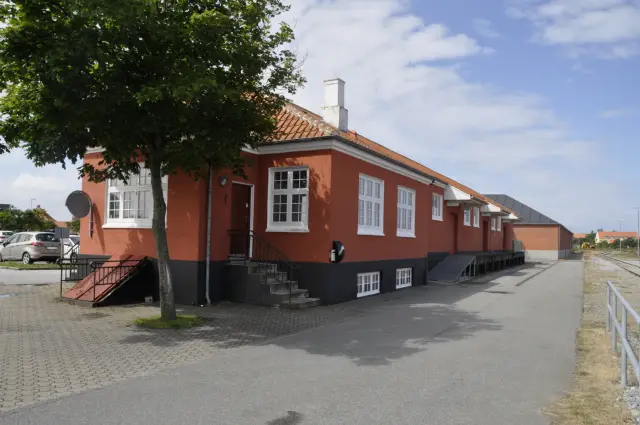 Billede af Skagen Stations pakhus.