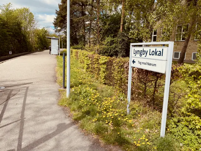 Billede af Lyngby Lokalstation.