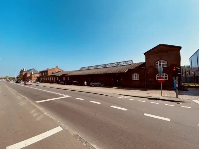 Billede af Esbjerg Stations pakhus.