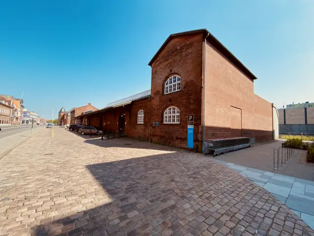 Billede af Esbjerg Stations pakhus.