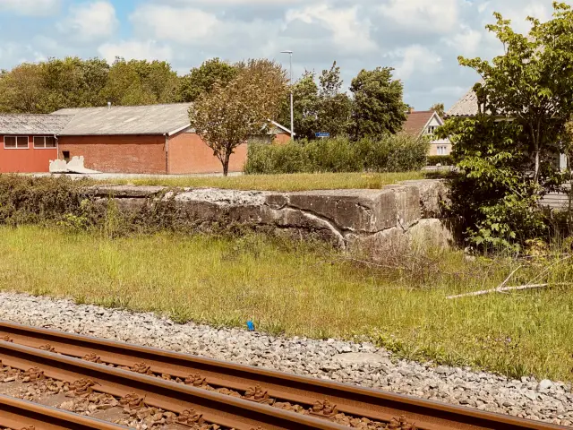 Billede af Skærbæk Stations læsserampe.