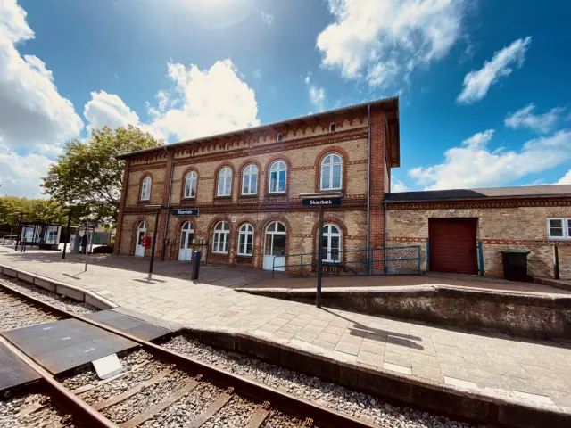Billede af Skærbæk Station.