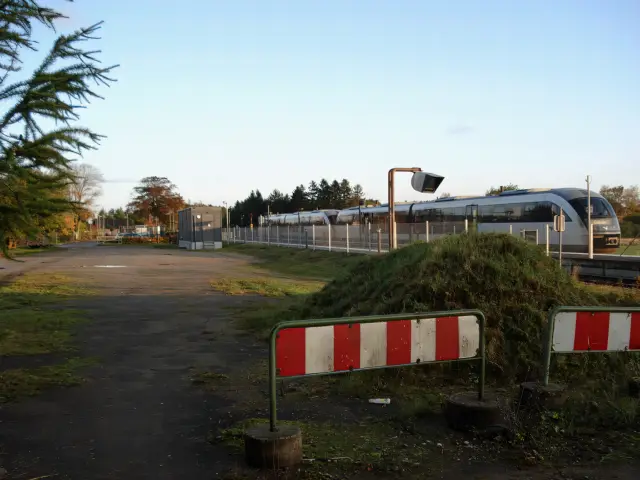 Stenstrup Stationsbygning er nedrevet, men den har ligget her.