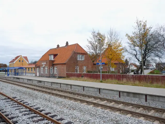 Billede af Ålbæk Station.