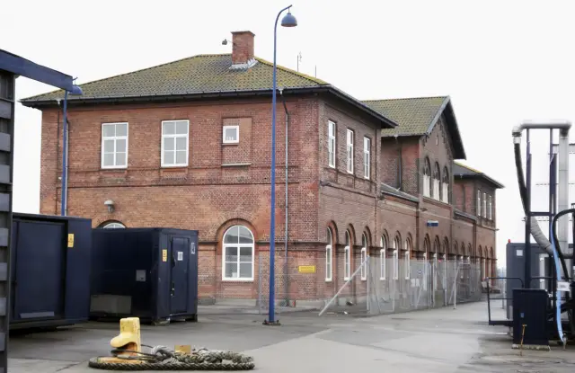 Billede af Gedser Station.