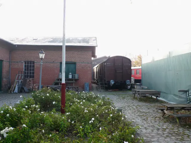 Billede af Græsted Stations pakhus.