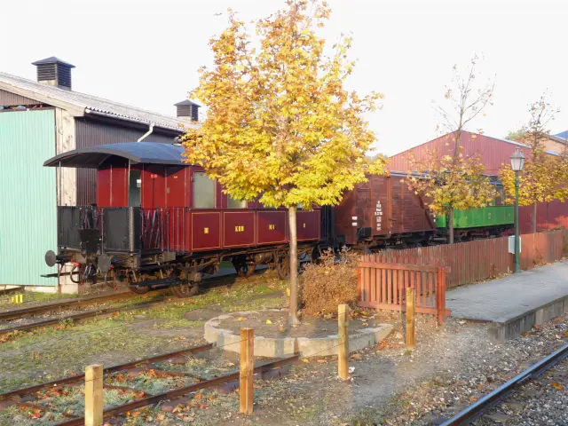 Billede af Græsted Stations sporareal.