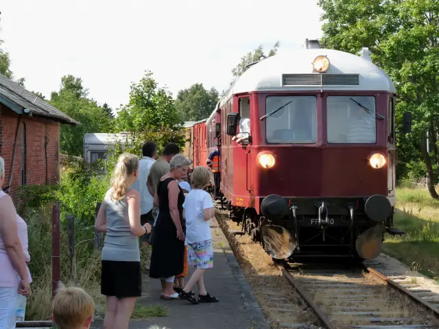 Billede af Korinth Stations sporareal.