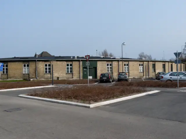 Billede af Næstved Stations remise.