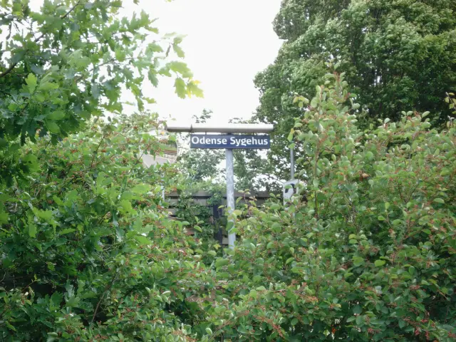 Billede af Odense Sygehus Station.