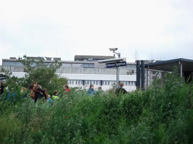 Billede af Odense Sygehus Station.
