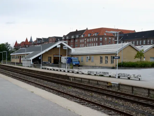 Billede af Randers Stations pakhus.
