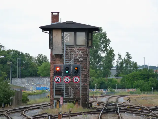 Billede af Randers Stations kommandopost.