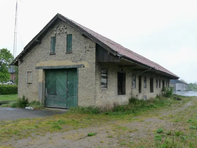 Billede af Rødby Stations pakhus.