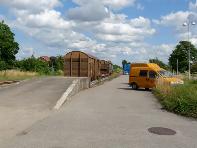 Billede af Stenlille Stations læsserampe.