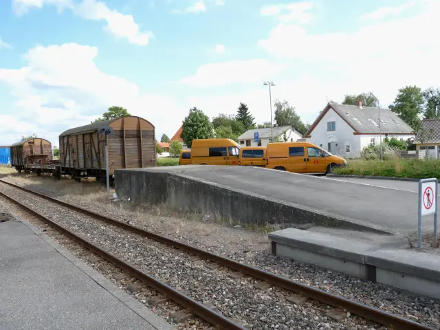 Billede af Stenlille Stations læsserampe.