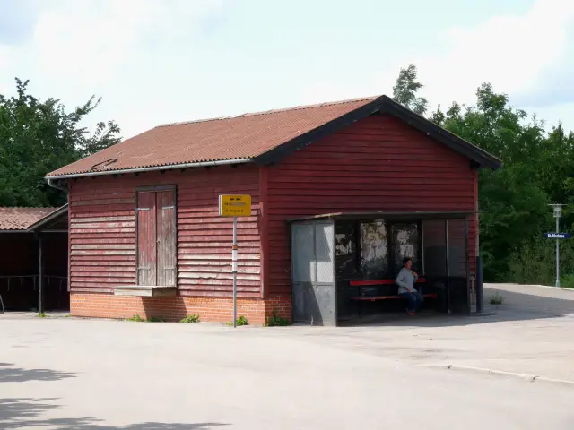 Billede af Store Merløse Stations pakhus.