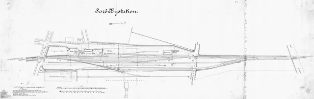 Sporplan af Sorø By Station.