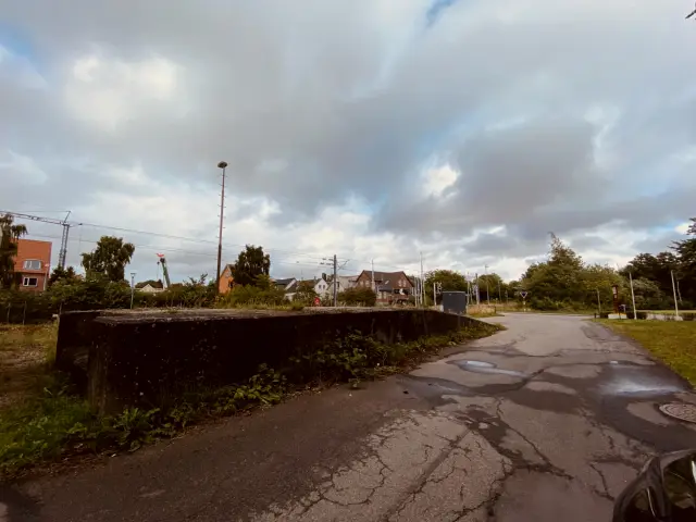Billede af Ryomgård Stations læsserampe.