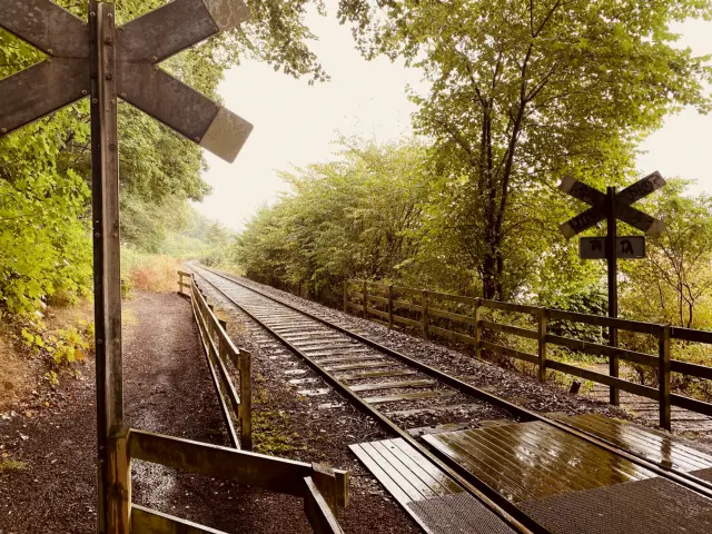 Billede af Højstrup Station - Trinbræt er nedrevet, men Højstrup Station har ligget her.