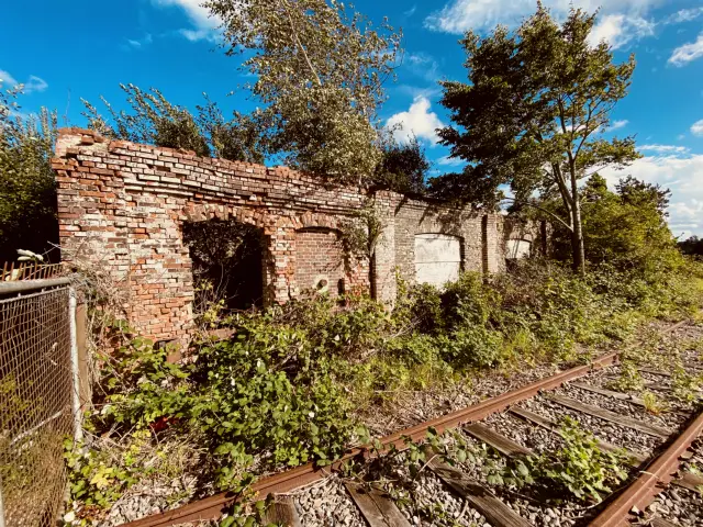 Billede af Tønder H Stations remise.