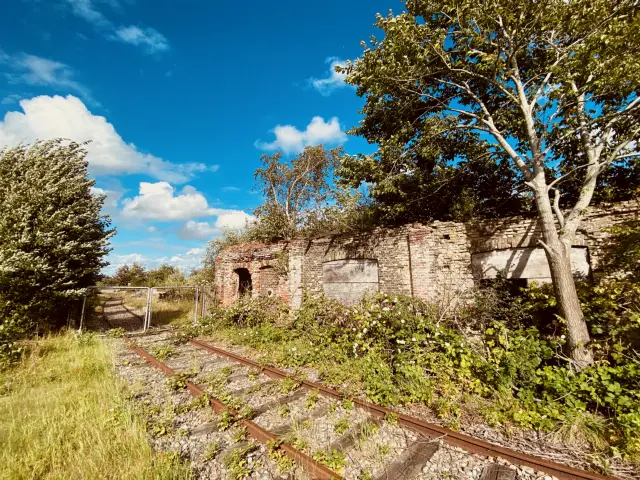 Billede af Tønder H Stations remise.