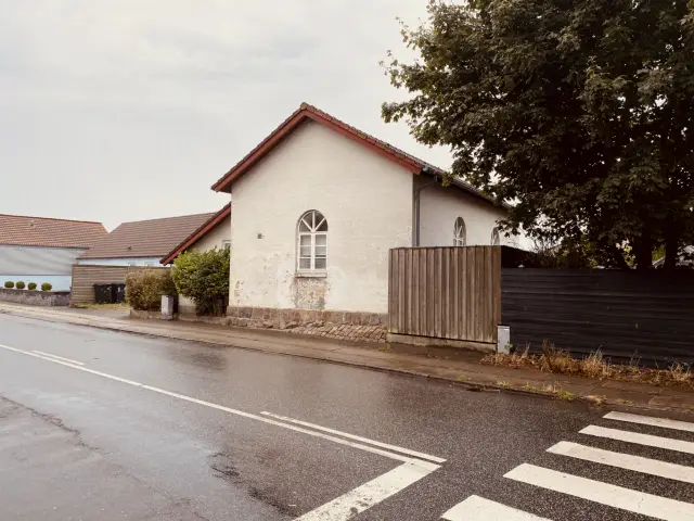 Billede af Masnedsund Stations remise.