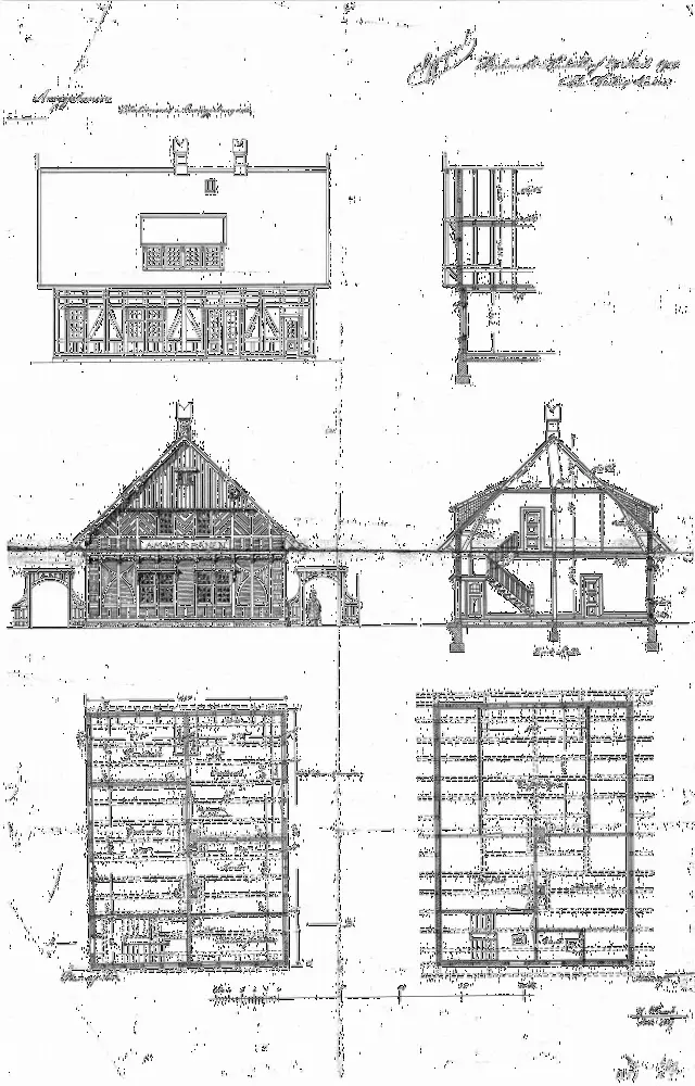 Tegning af Amagerbro Station.