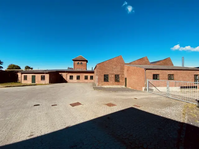 Billede af Faaborg Stations remise.