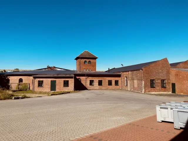 Billede af Faaborg Stations remise.
