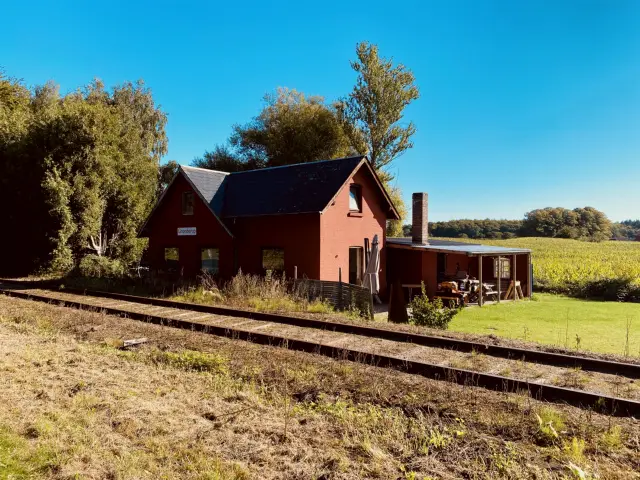 Billede af det tidligere Grønderup Trinbræt.