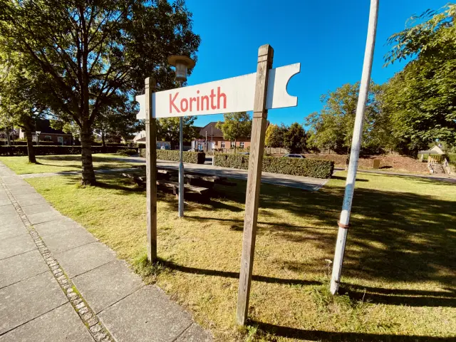 Billede af Korinth Station.