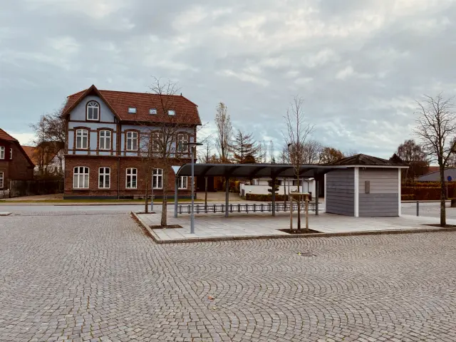 Billede af Toftlund Stations  posthus.