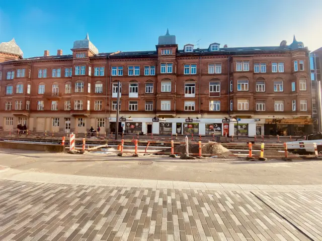 Billede af Odense Banegård Letbanestation.