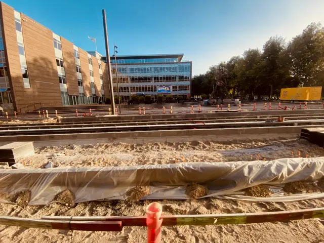 Billede af Odense Banegård Letbanestation.